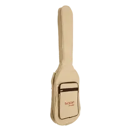 Чехол для бас-гитары  SQOE Qb-bb-20mm bass white с утеплителем 20мм