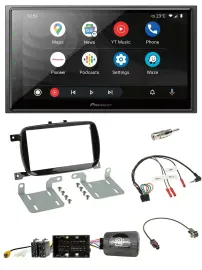 Pioneer USB 2DIN DAB Lenkrad Bluetooth Autoradio für 500 X ab 2016 Facelift Pian