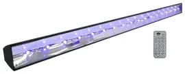 4 American DJ ECO BAR UV DMX Bar Black Lights w/Remote+DMX Control+Fogger+Cables