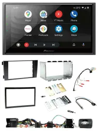 Pioneer USB 2DIN DAB Lenkrad Bluetooth Autoradio für Audi A6 C5 2001-2004 Aktivs