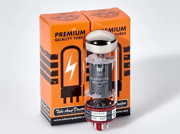 Лампа для усилителя TUBE AMP DOCTOR 6L6GCM-STR Redbase Premium (подобранная пара)