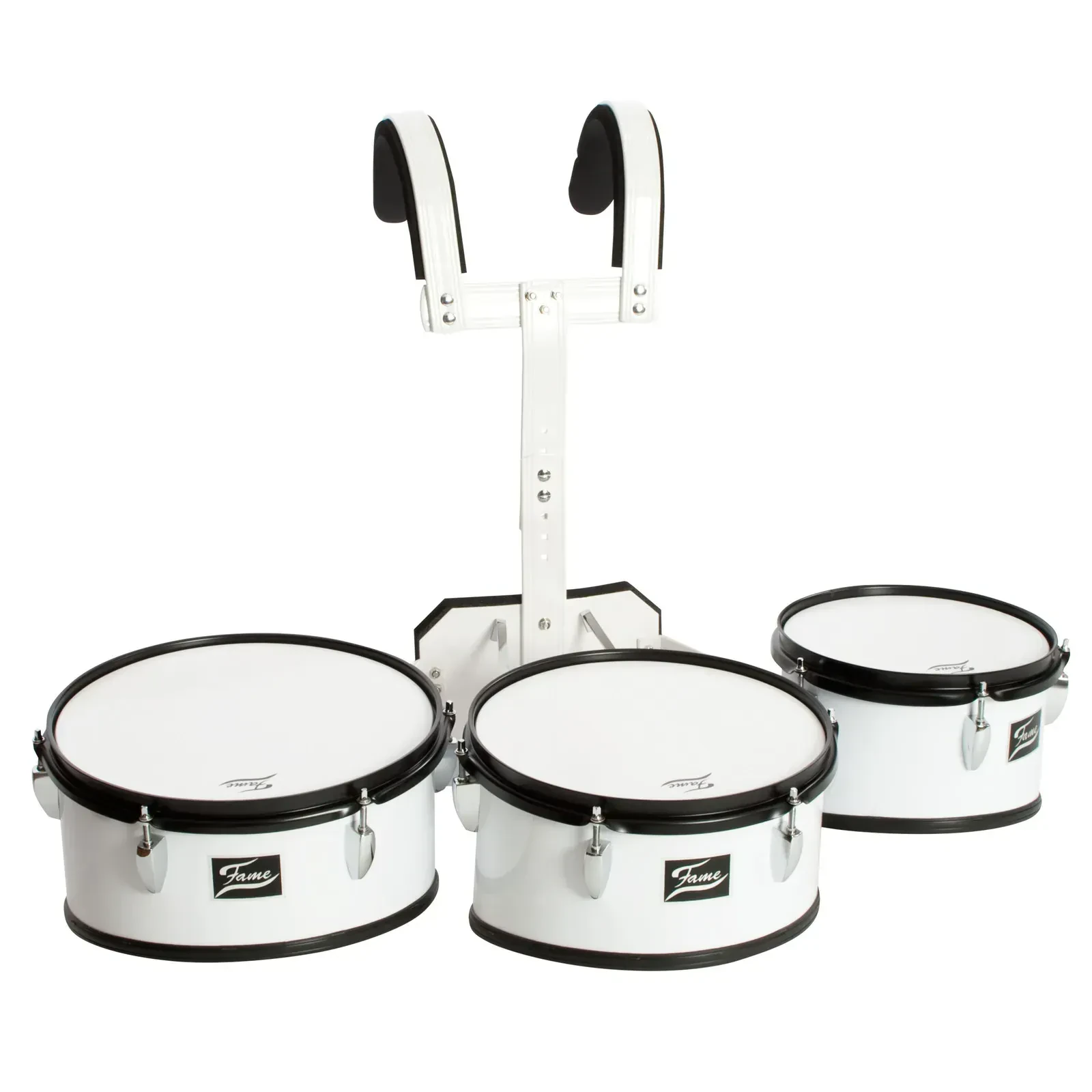 Маршевый барабан Fame Audio DRU0020019-000 TimpTom White с корсетом