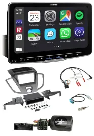 Alpine Bluetooth Lenkrad USB DAB Autoradio für Ford Transit V363 15-18 ohne Disp