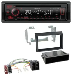 Автомагнитола Kenwood CD/USB/Bluetooth/DAB для Citroen Jumper/Fiat Ducato (2006–2011)