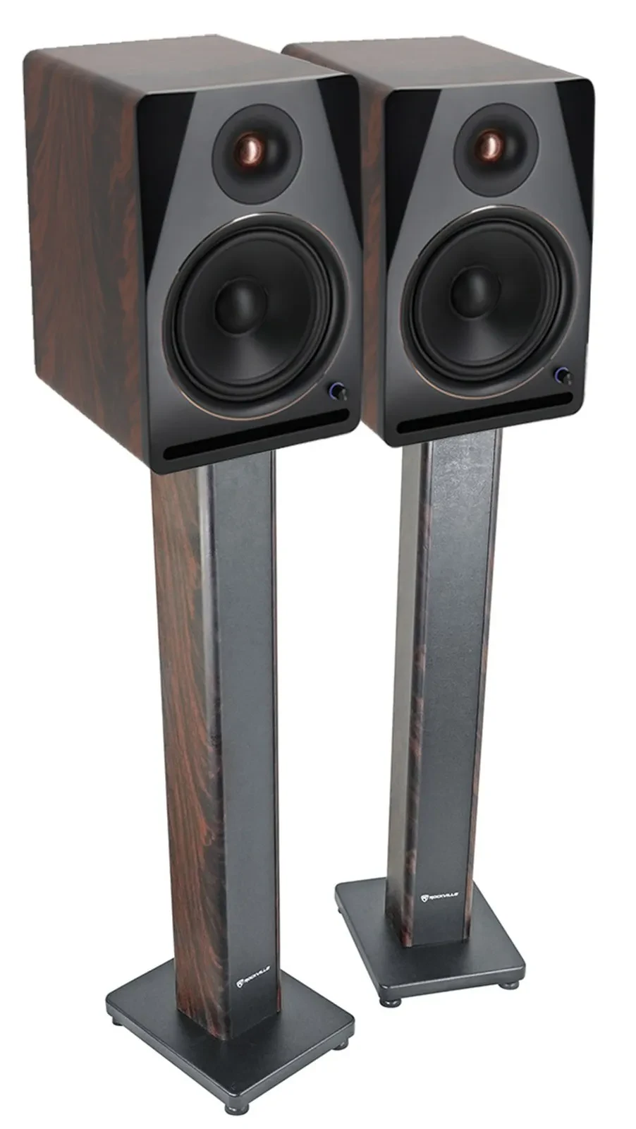 Студийный монитор активный Rockville APM8D V2 8" USB, Bluetooth (набор, пара) с 36" стойками