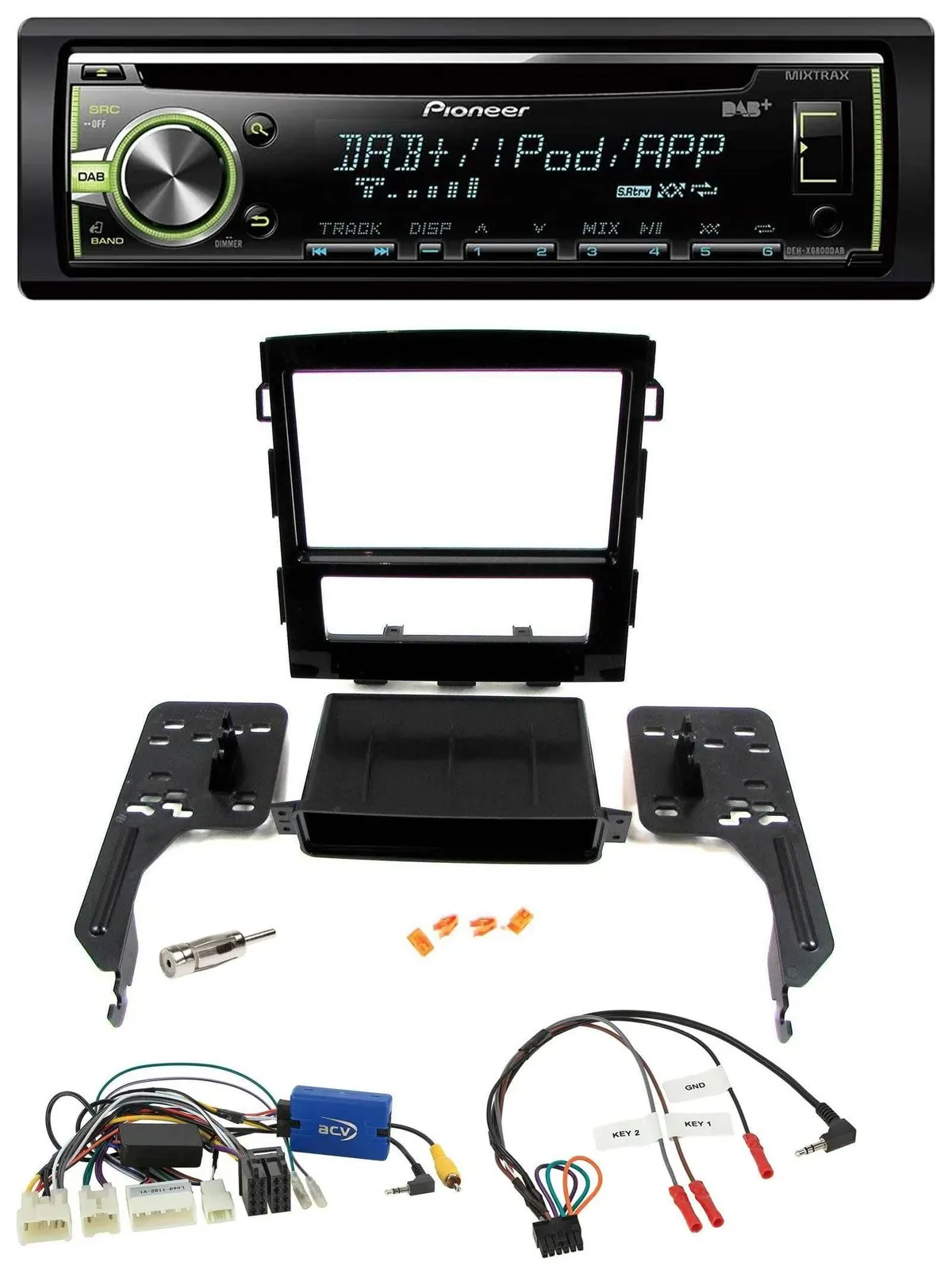 Автомагнитола для Subaru Impreza (с 2018) Pioneer DAB, CD, USB, MP3, поддержка кнопок на руле