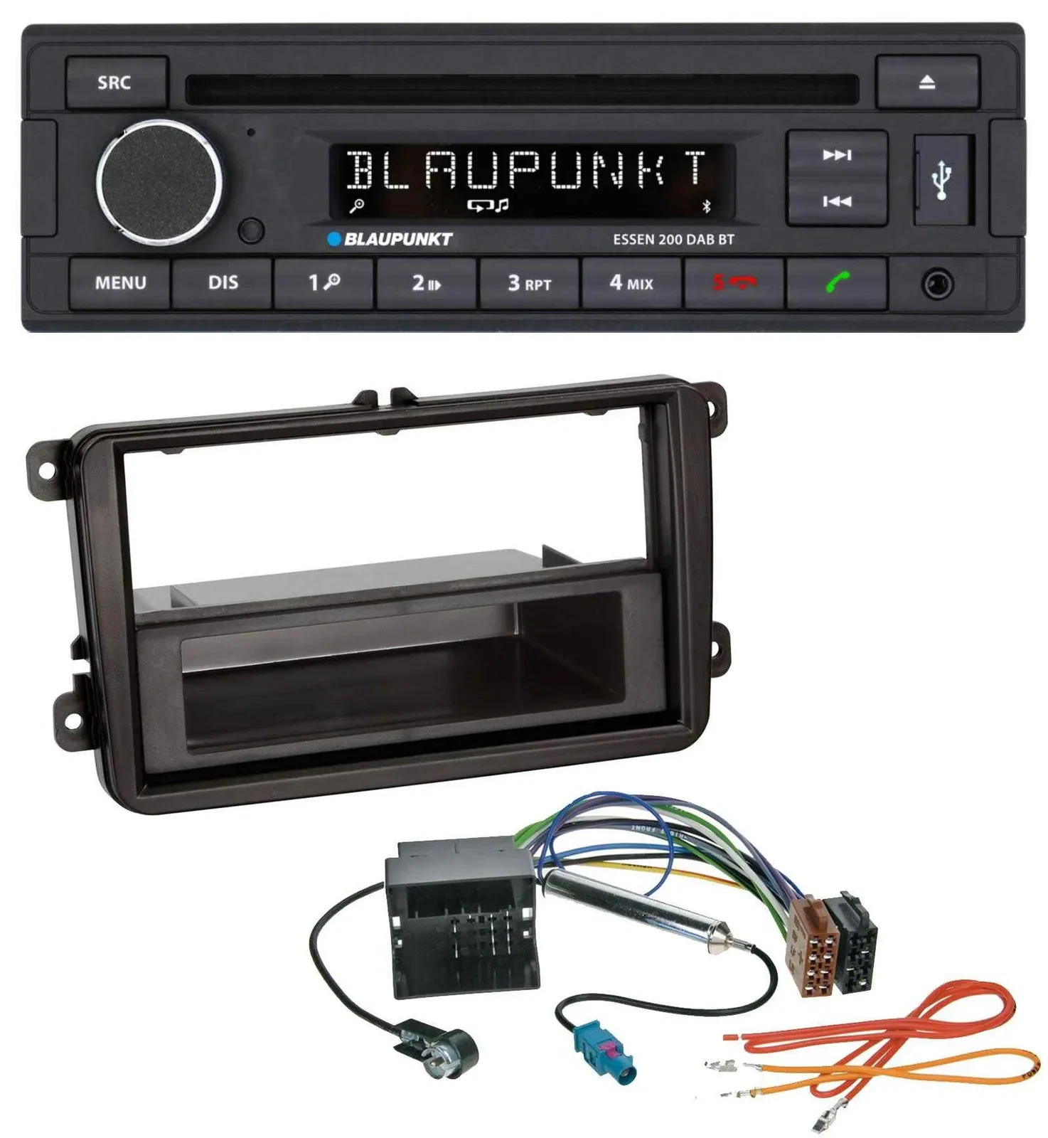 Blaupunkt USB MP3 Bluetooth DAB CD Autoradio für VW Passat 05-10 Polo 09-14 Scir