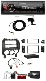 Pioneer USB Lenkrad DAB Bluetooth Autoradio für Mazda 2 2007-2014 nur Panasonic