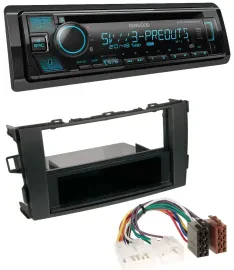 Kenwood Bluetooth USB CD MP3 DAB Autoradio für Toyota Auris (ab 2007)