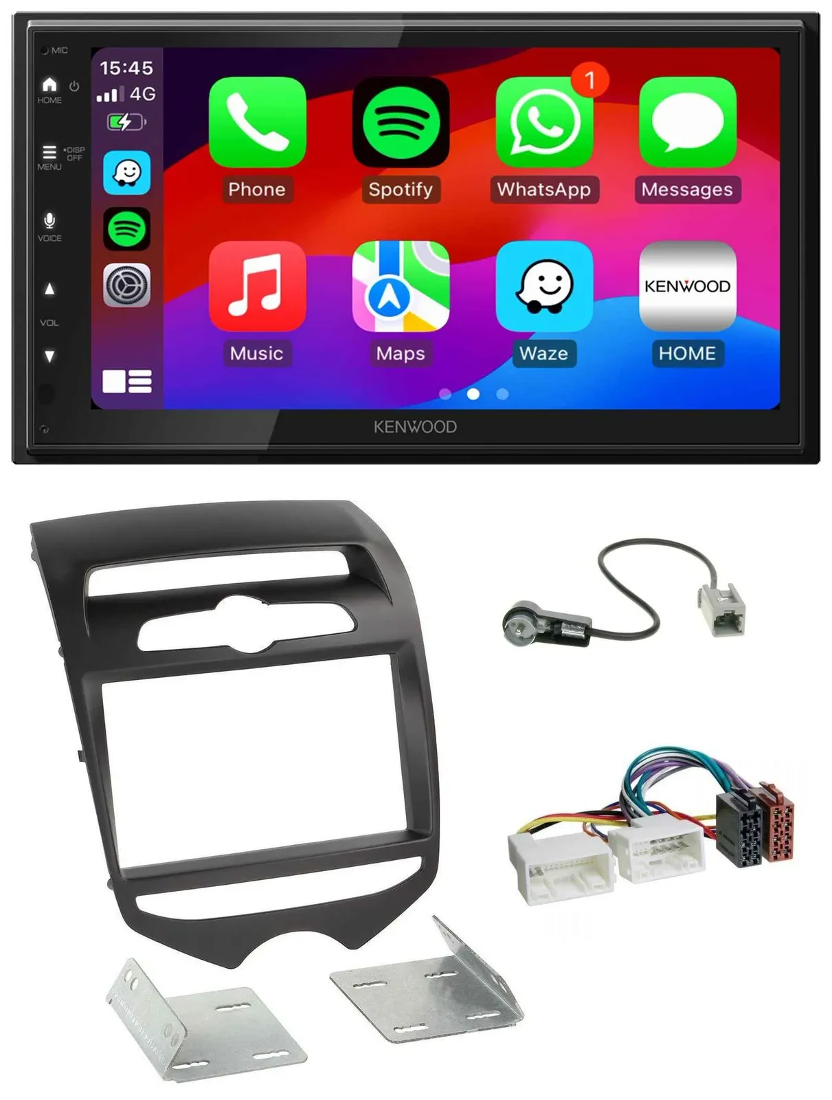 Kenwood MP3 USB DAB 2DIN Bluetooth Autoradio für Hyundai ix20 ab 2010 man. Klima