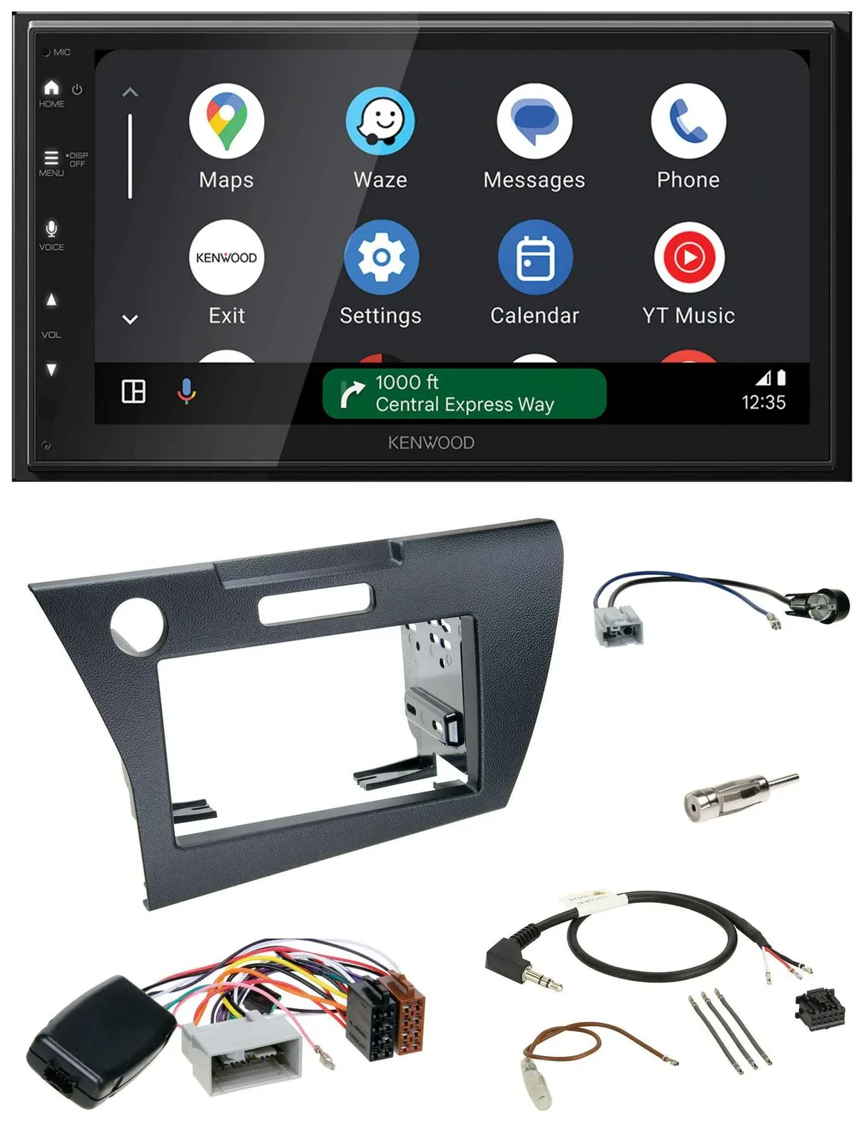 Kenwood DAB Bluetooth USB Lenkrad 2DIN Autoradio für Honda CR-Z 2010-2013