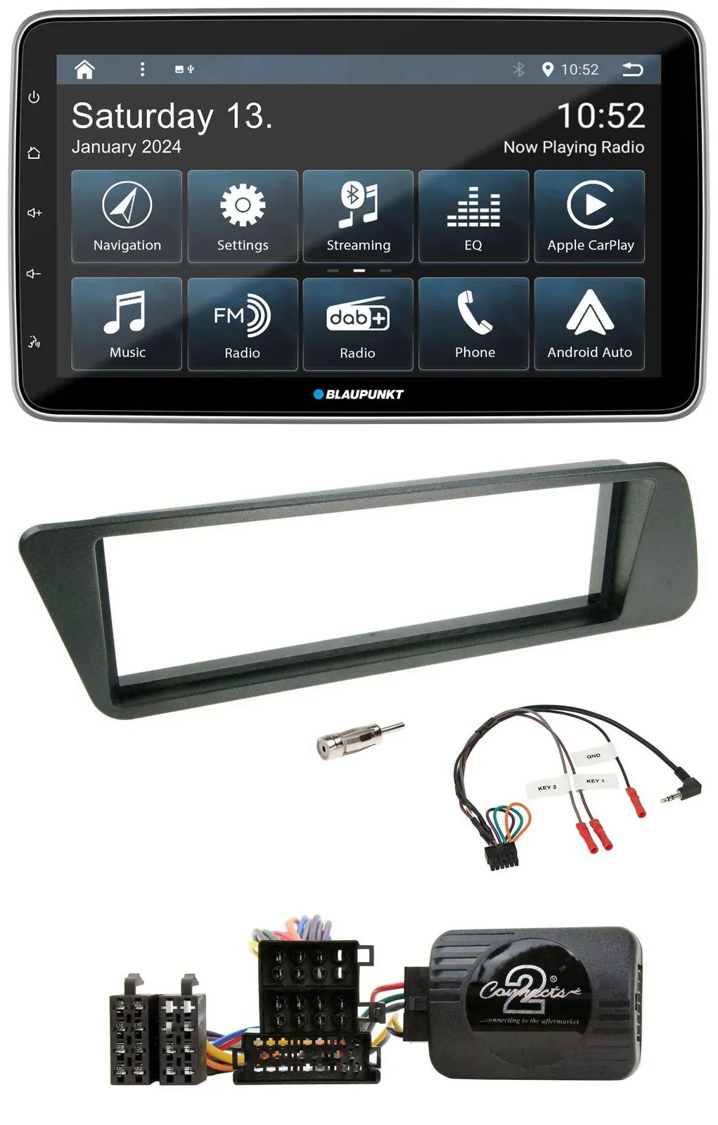 Blaupunkt USB DAB SD Lenkrad Bluetooth Autoradio für Peugeot 306 1998-2001