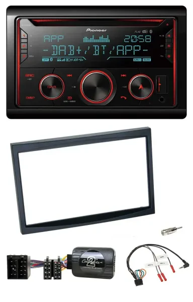 Pioneer 2DIN DAB Lenkrad Bluetooth USB CD Autoradio für Citroen C3 C2 Berlingo s