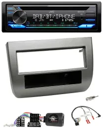JVC Bluetooth Lenkrad USB DAB CD Autoradio für Lancia Y 843 2005-2011 anthrazit