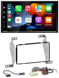 Kenwood DAB USB Bluetooth 2DIN MP3 Autoradio für Nissan Juke (2010-2014)