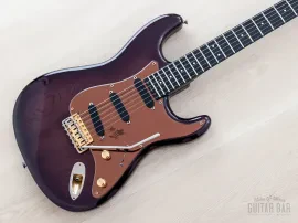 Б/У электрогитара Levinson Blade R4 S-Style SSS фиолетовый, 1988, Япония, с кейсом