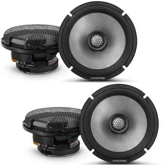 Alpine R2-S65 200W RMS 6.5" Coaxial Car Speakers (2-Pairs)