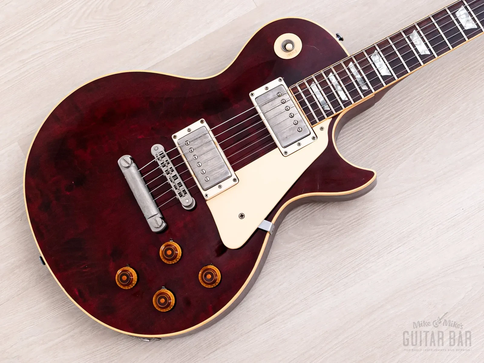 Б/У Электрогитара Gibson Heritage Series Standard-80 Les Paul винно-красный (1981) с хамбакерами Tim Shaw PAF и кейсом