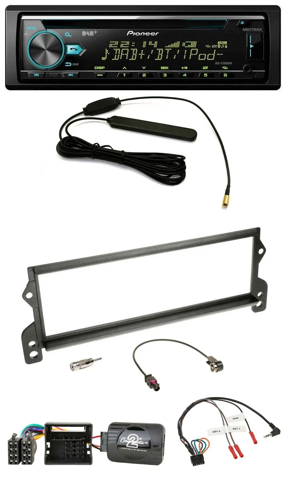 Автомагнитола для Mini (2001–2006), MOST Pioneer CD/MP3, DAB, USB, управление на руле