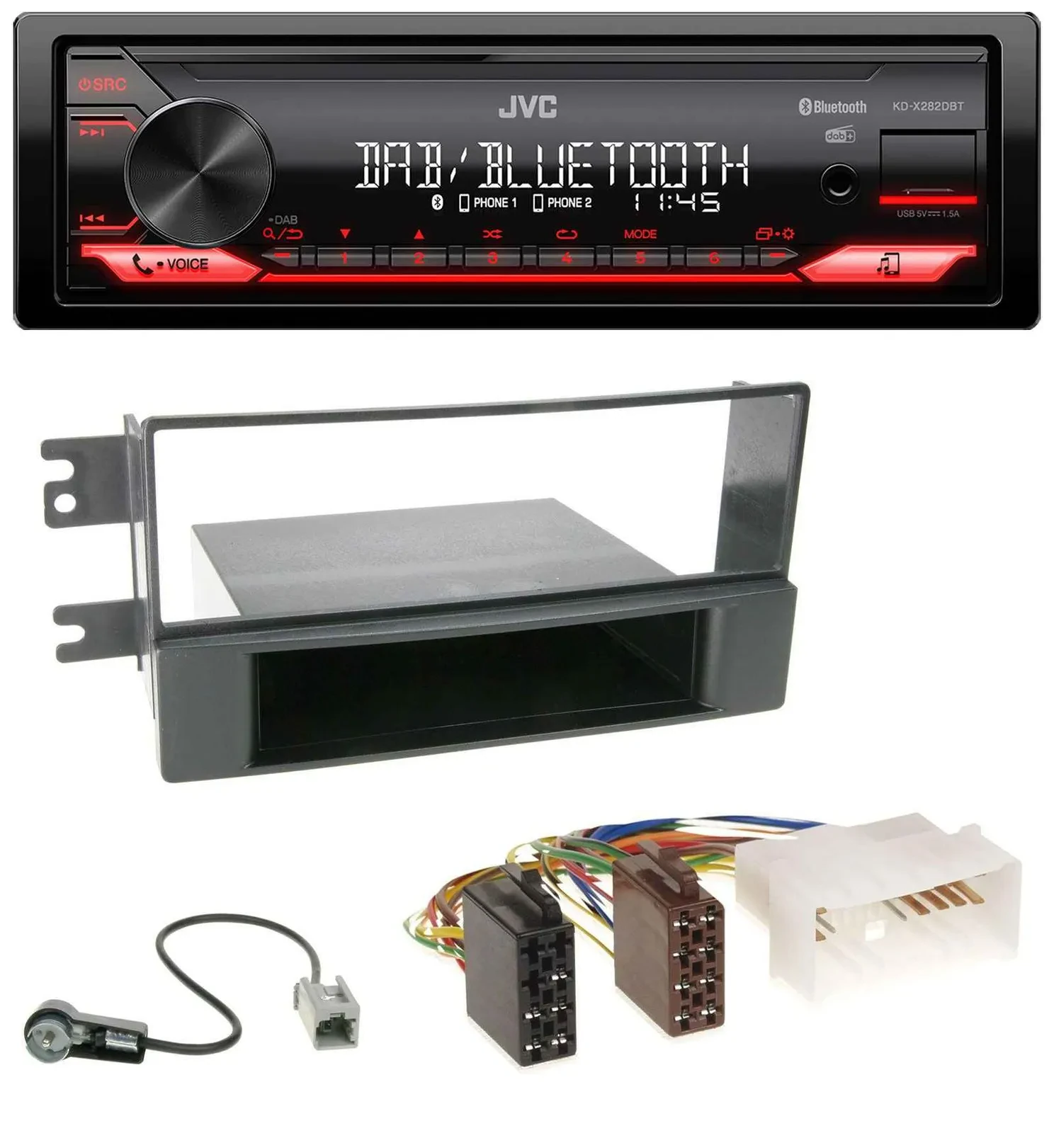 Автомагнитола для Kia Cerato (с 2007) JVC Bluetooth USB DAB MP3