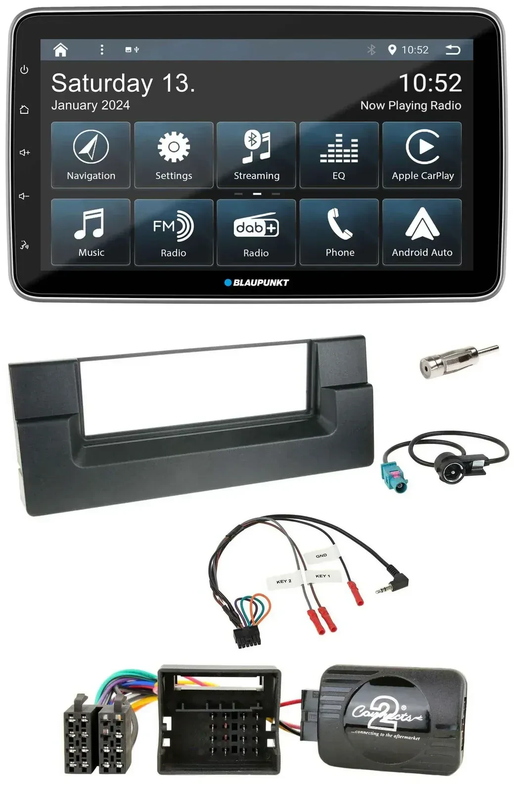 Blaupunkt USB DAB SD Lenkrad Bluetooth Autoradio für BMW 5er E39 01-04 Aktivsyst