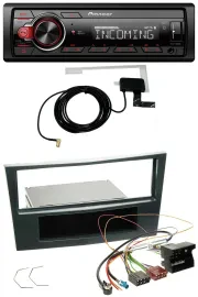 Pioneer MP3 AUX CD DAB USB Autoradio für Opel Corsa D ab 2005 Stealth Schwarz
