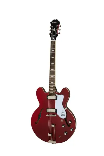 Электрогитара полуакустическая Epiphone Riviera (Frequensator Tailpiece) Sparkling Burgundy