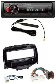 Pioneer MP3 DAB 1DIN AUX USB Autoradio für Toyota Aygo (2014-2021)