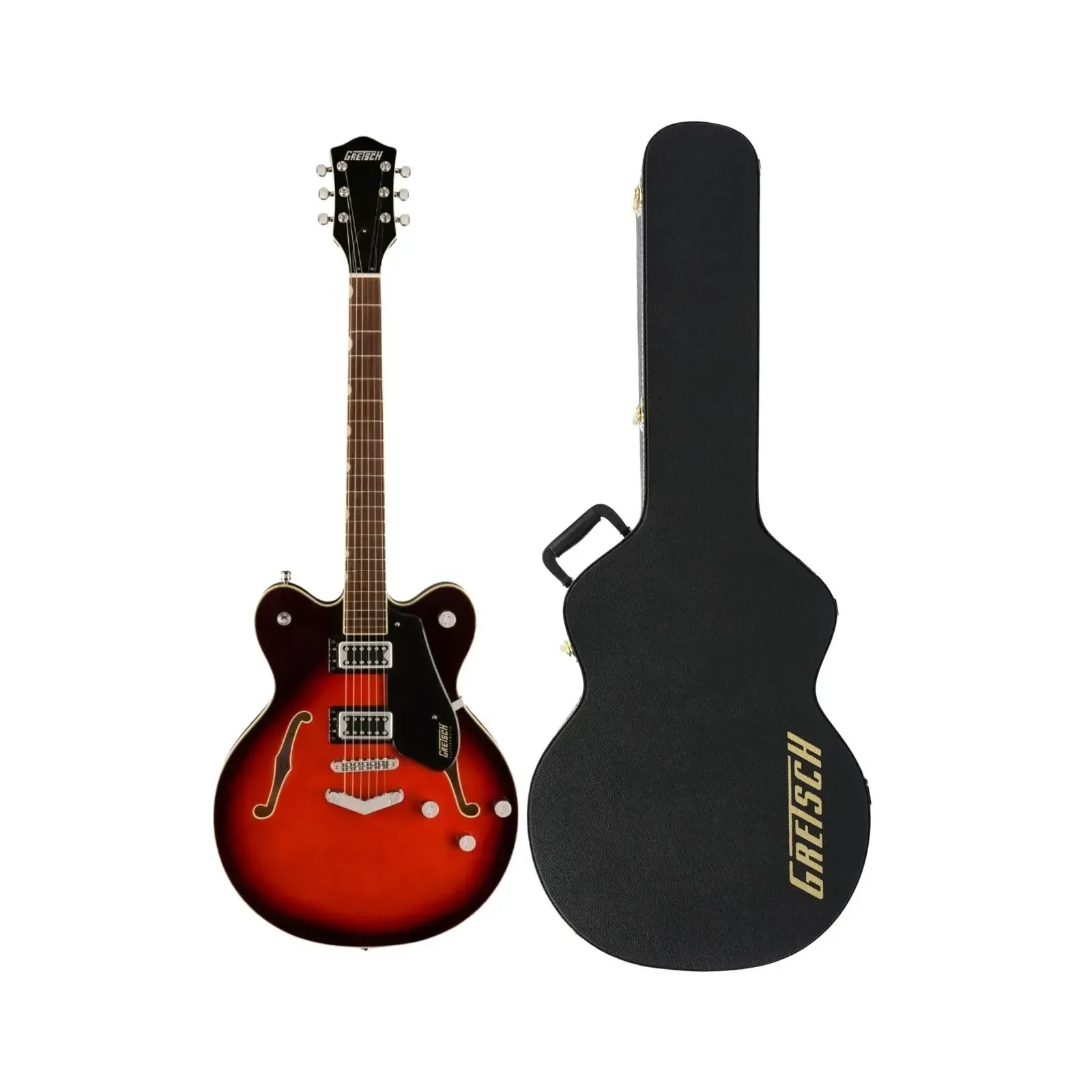 Gretsch G5622 Electromatic Electric Guitar Claret Burst with Hard Shell Case