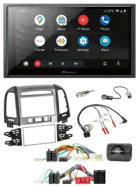 Pioneer USB 2DIN DAB Lenkrad Bluetooth Autoradio für Hyundai Santa Fe 10-12 3 Sc