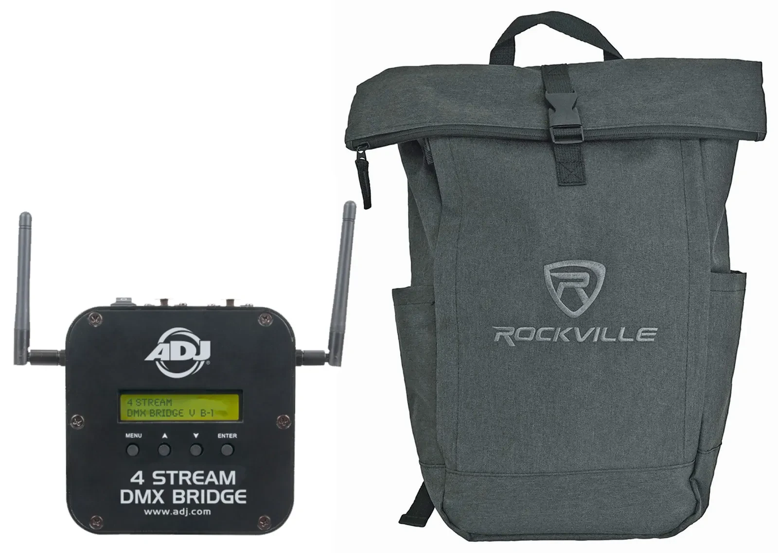 ADJ 4STREAM DMX BRIDGE 4-Universe WiFi/Art-Net/sACN/WiFLY DMX Controller+Bag