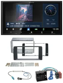 Kenwood Bluetooth 2DIN USB DAB MP3 Autoradio für MAN TGA TGX TGL TGM TGS 2017-20