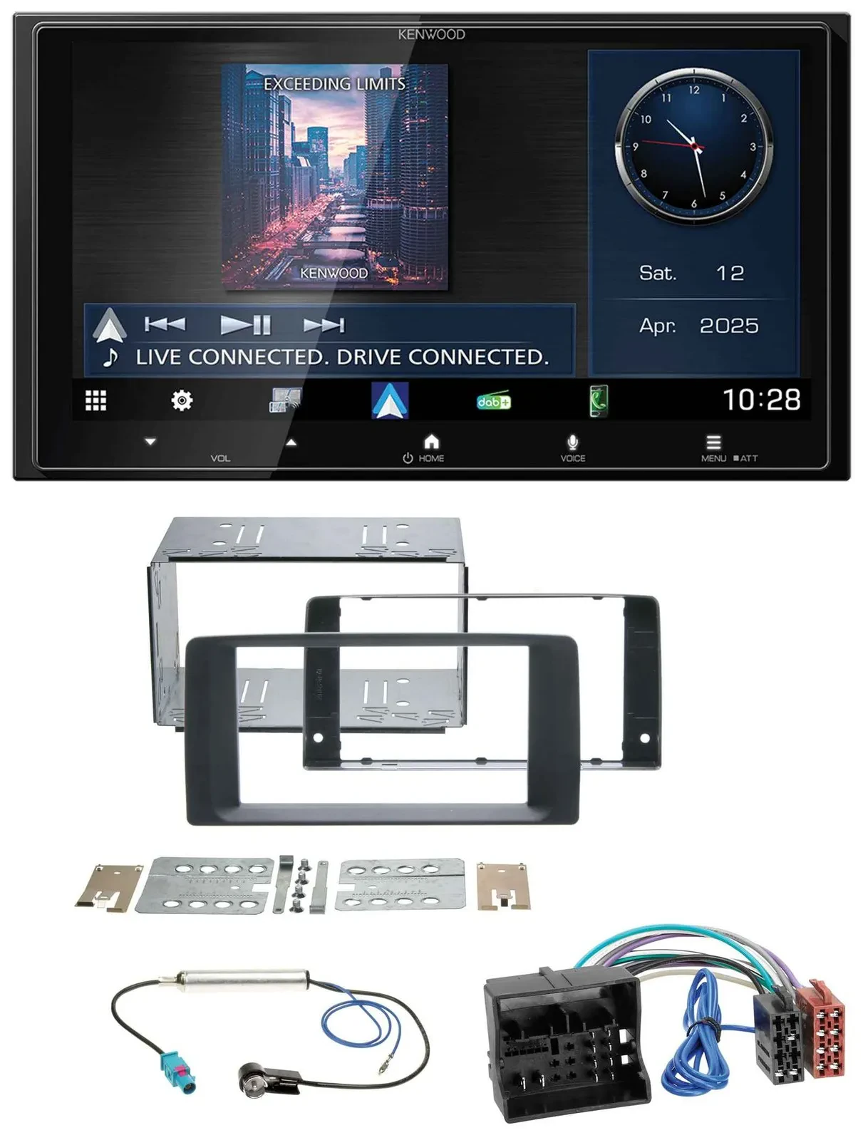 Kenwood Bluetooth 2DIN USB DAB MP3 Autoradio für MAN TGA TGX TGL TGM TGS 2017-20