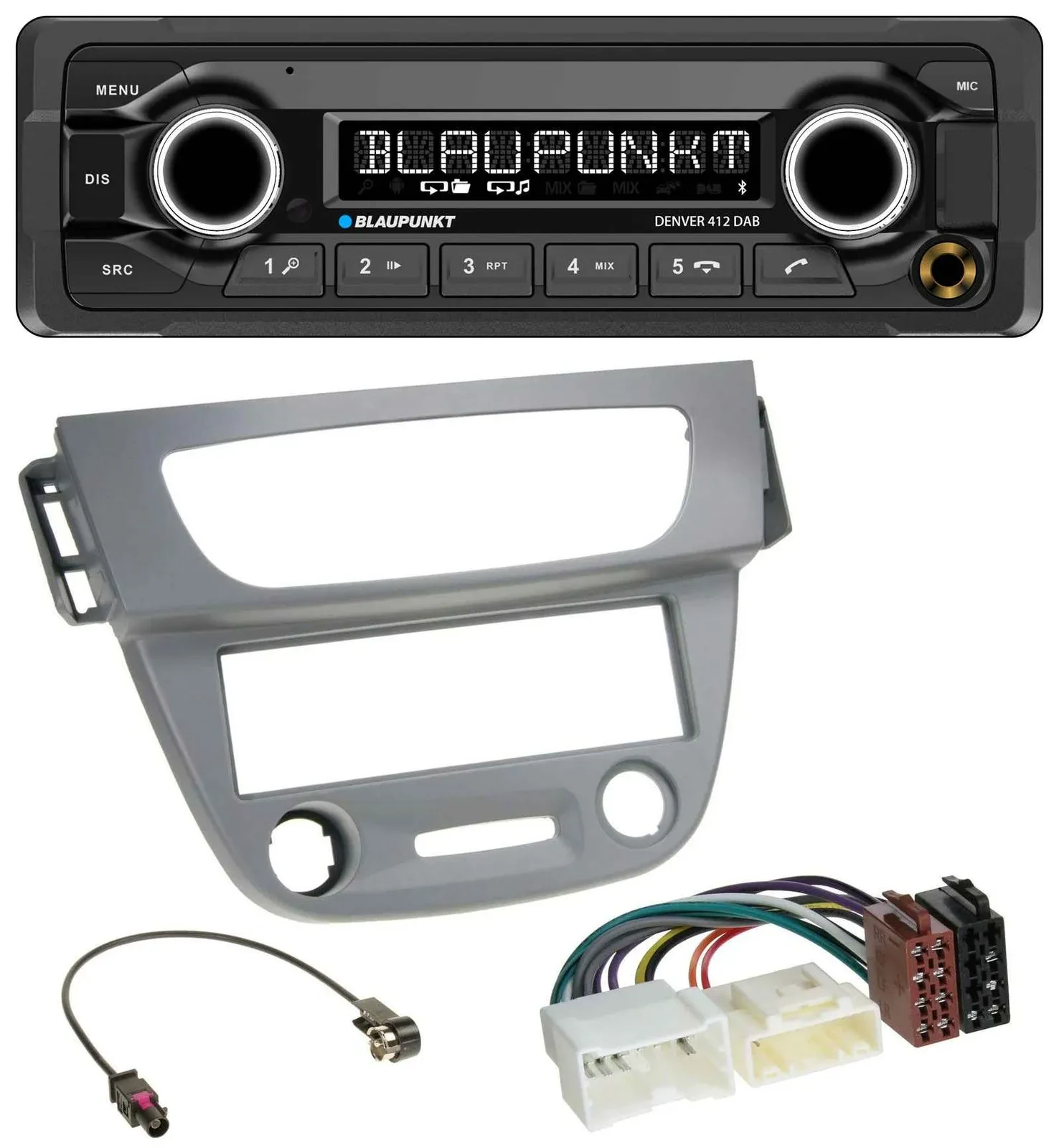 Blaupunkt Bluetooth DAB MP3 USB Autoradio für Renault Megane 3 (12-14) - grau