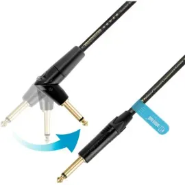 Инструментальный кабель Adam Hall 5 Star IPPR 0300 Flipjack 6,3 мм TS–TS, 3 м, черный