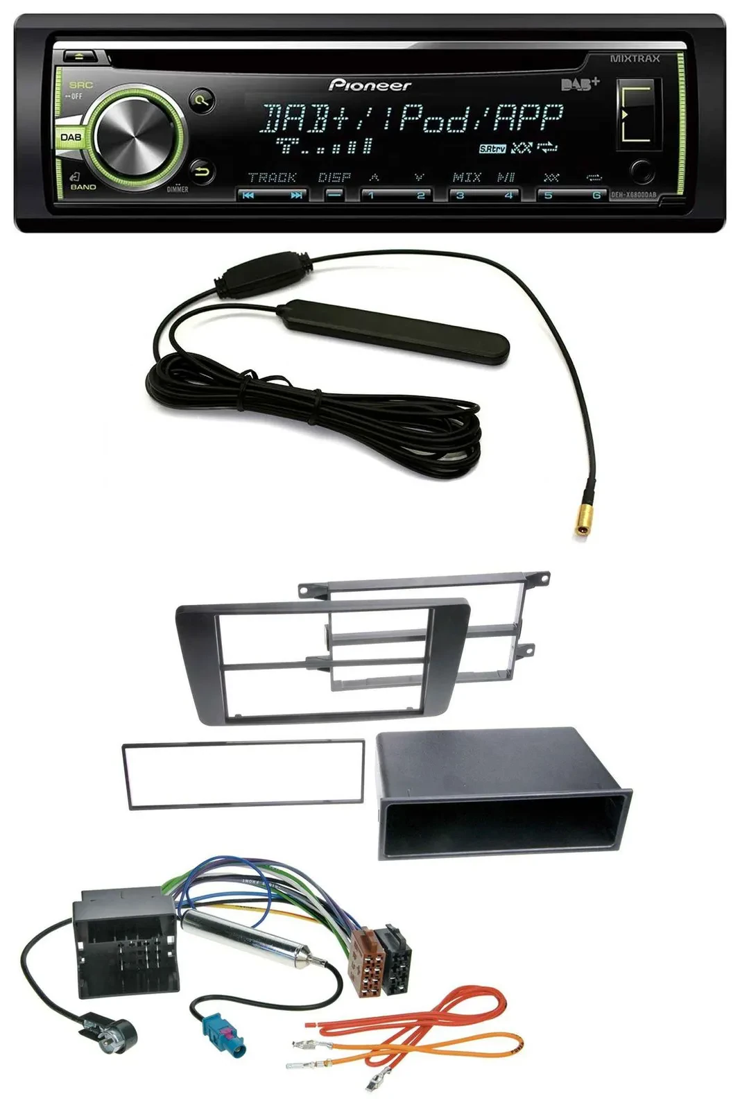 Автомагнитола для Skoda Octavia II 2004–2013, Yeti с 2009 Pioneer MP3 USB CD DAB AUX