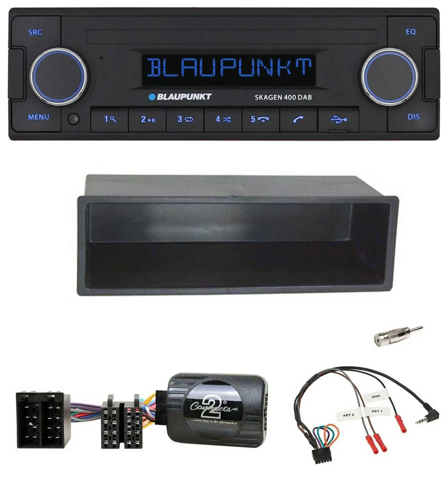 Blaupunkt DAB USB Bluetooth Lenkrad Autoradio für Citroen C2 C3 Berlingo 02-06