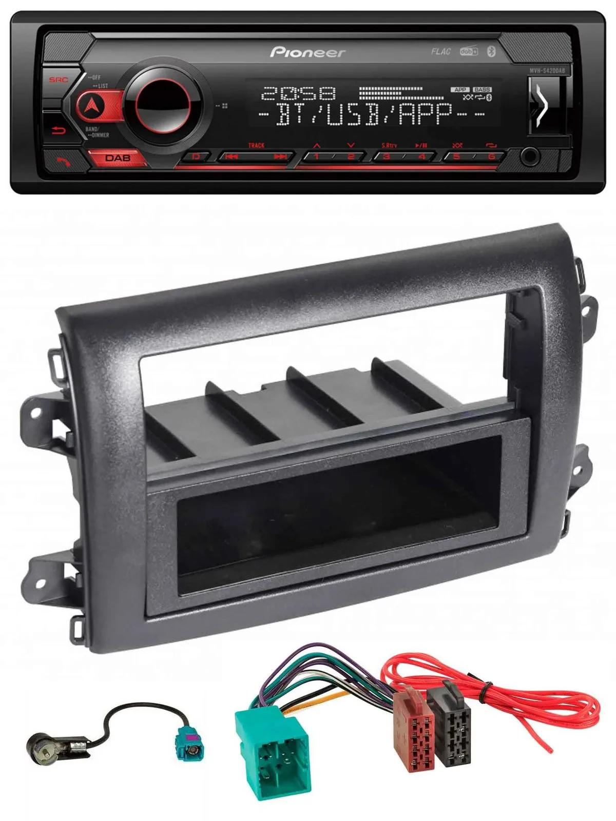 Автомагнитола для Fiat Ducato (серия 8, с 2021) Pioneer MP3, USB, DAB, Bluetooth