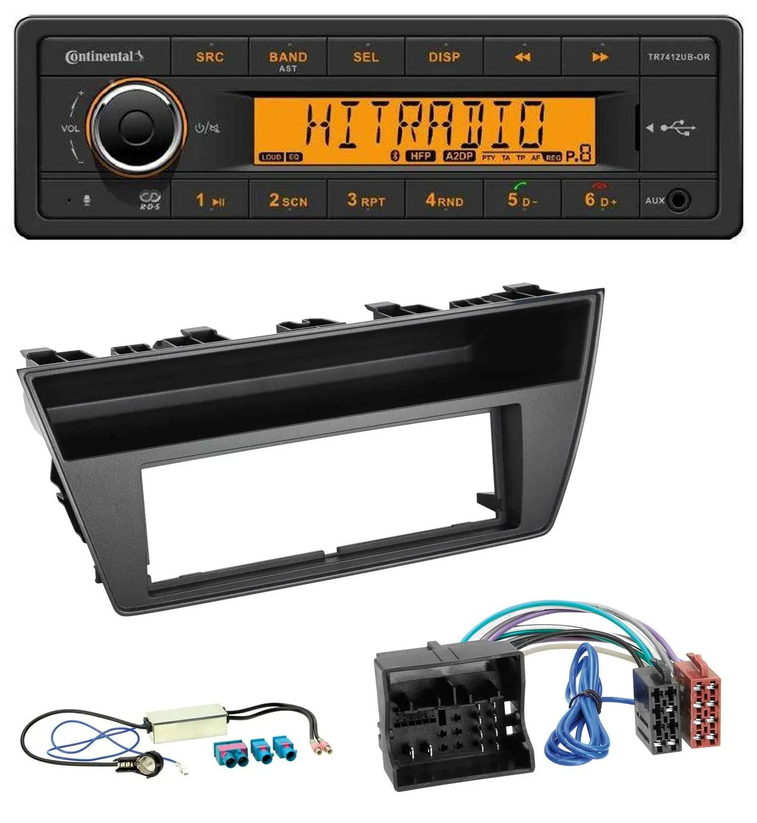 Continental MP3 Bluetooth AUX USB Autoradio für Skoda Fabia III (2014-2020)
