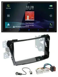 JVC USB Bluetooth 2DIN DAB MP3 Autoradio für Hyundai i40 VF ab 11 Klavierlack