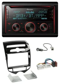 Автомагнитола Pioneer 2DIN DAB MP3 Bluetooth USB CD для Hyundai ix20 (с 2010), для автоматического климат-контроля