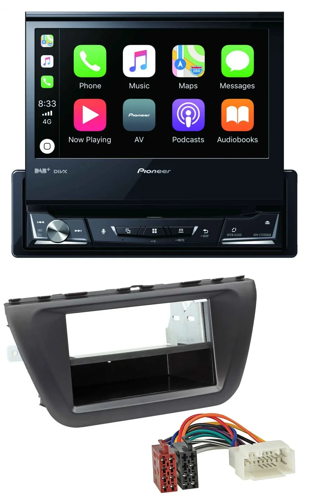 Pioneer DVD Bluetooth DAB USB MP3 Autoradio für Suzuki SX4 S-Cross (JY ab 2013)