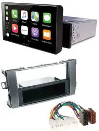 Pioneer Bluetooth MP3 DAB USB Autoradio für Toyota Auris 07-12 anthrazit-grau