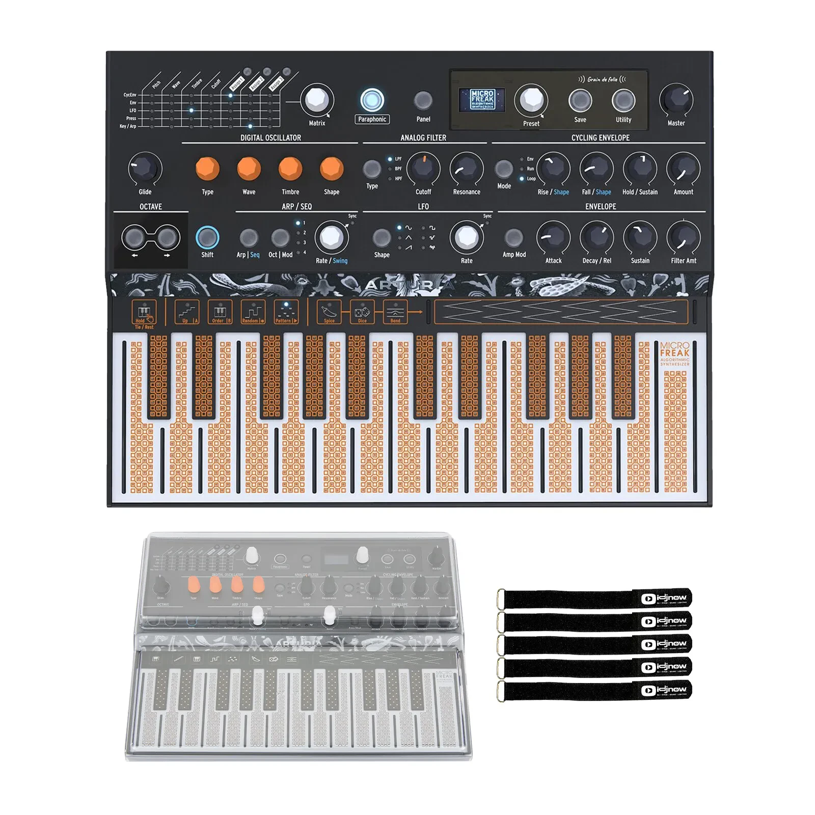 Arturia MicroFreak Presets 25 Key Hybrid Synthesizer w Cover Package