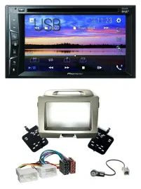 Pioneer Bluetooth 2DIN USB DVD DAB MP3 Autoradio für Kia Sportage 3 SL 10-15 sil