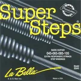 Струны для бас-гитары La Bella Super Steps SS45 45-105