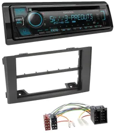 Автомагнитола для Iveco Daily (2006–2014) Kenwood Bluetooth, USB, CD, MP3, DAB, чёрная