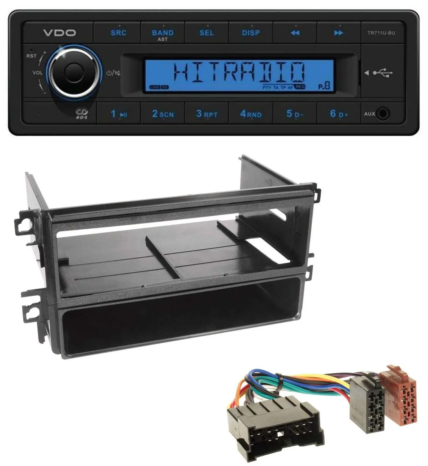 VDO AUX 1DIN MP3 USB Autoradio für Hyundai Santa Fe Sonata bis 05
