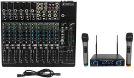 Аналоговый микшер Mackie 1402VLZ4 с микрофонной радиосистемой