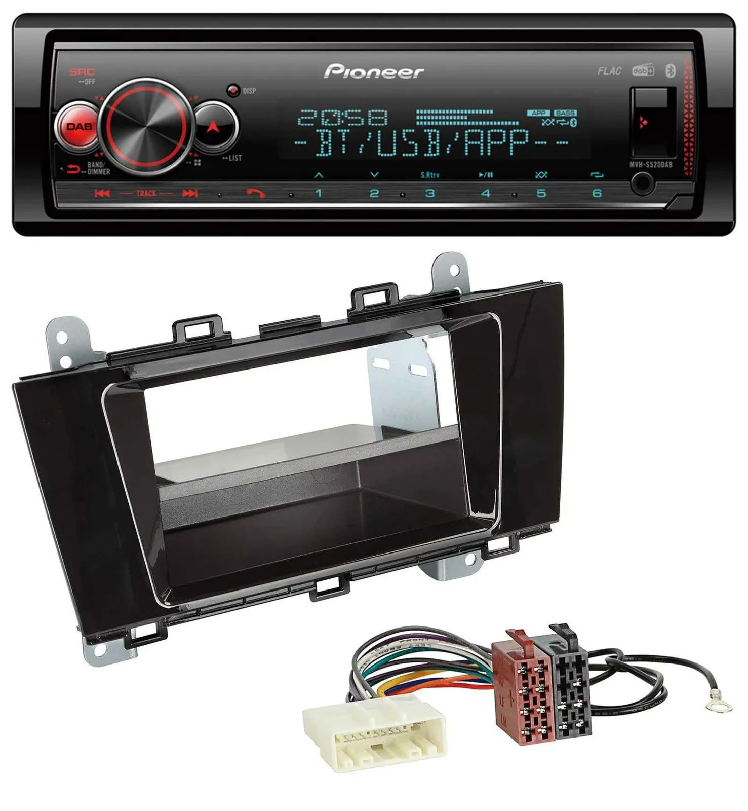 Pioneer Bluetooth USB MP3 DAB Autoradio für Subaru Outback (ab 2015)